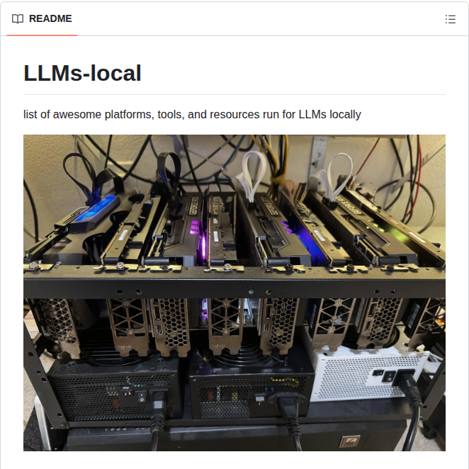 tom_doerr's tweet photo. Resources for running LLMs on local hardware

https://t.co/LNDKQzn8f3 https://t.co/3wxTHQYUe7