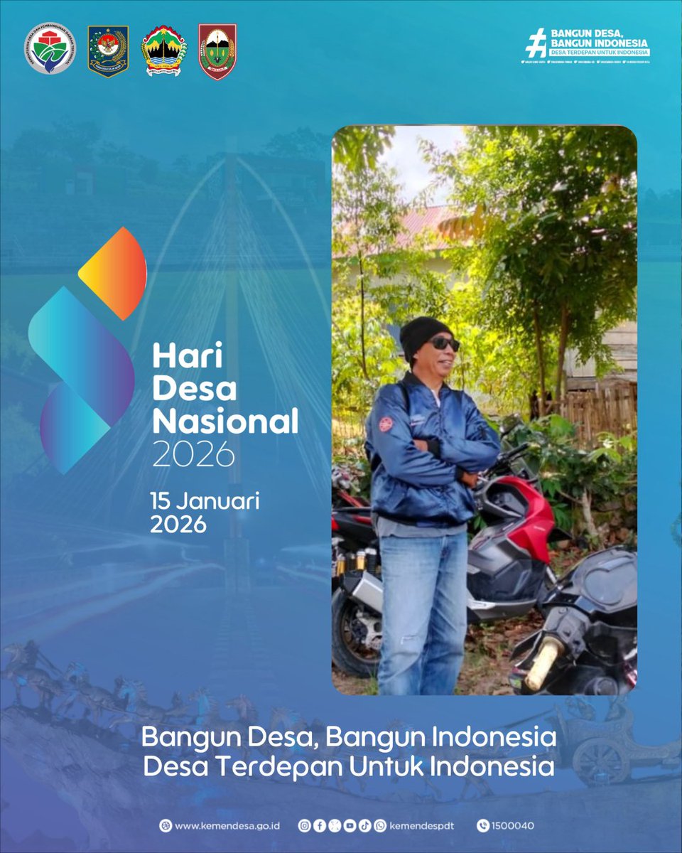 SEMARAK HARI DESA NASIONAL 2026
<a href="/prabowo/">Prabowo Subianto</a>
<a href="/gibran_tweet/">Gibran Rakabuming</a>
<a href="/YandriSusanto/">Yandri Susanto</a>
<a href="/ArizaPatria/">Ariza Patria</a>
<a href="/kemendespdt/">#BangunDesaBangunIndonesia</a>
 <a href="/desapenusantara/">desapesonanusantara</a>
<a href="/bpsdmkemendesa/">Bpsdm Kemendesa</a>
#HariDesaNasional2026
#BangunDesaBangunIndonesia
#DesaTerdepanUntukIndonesia
#PendampingDesaHebat