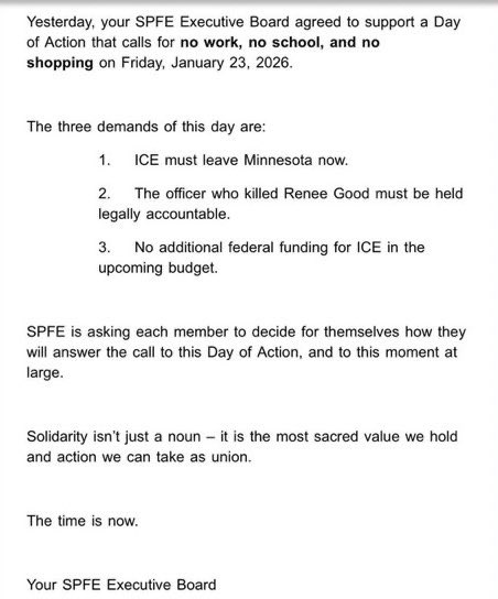 C_3C_3's tweet image. Minnesota teachers unions make 99% of their donations to Democrats.

Their students:

27% proficient in Math.
35% proficient in Reading.

Saint Paul Federation of Educators (SPFE) are now making demands the protesting ICE.

Teachers unions are Democrat $ laundering organizations.
