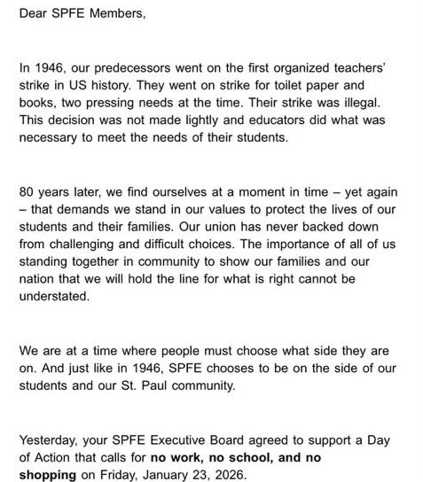 C_3C_3's tweet image. Minnesota teachers unions make 99% of their donations to Democrats.

Their students:

27% proficient in Math.
35% proficient in Reading.

Saint Paul Federation of Educators (SPFE) are now making demands the protesting ICE.

Teachers unions are Democrat $ laundering organizations.