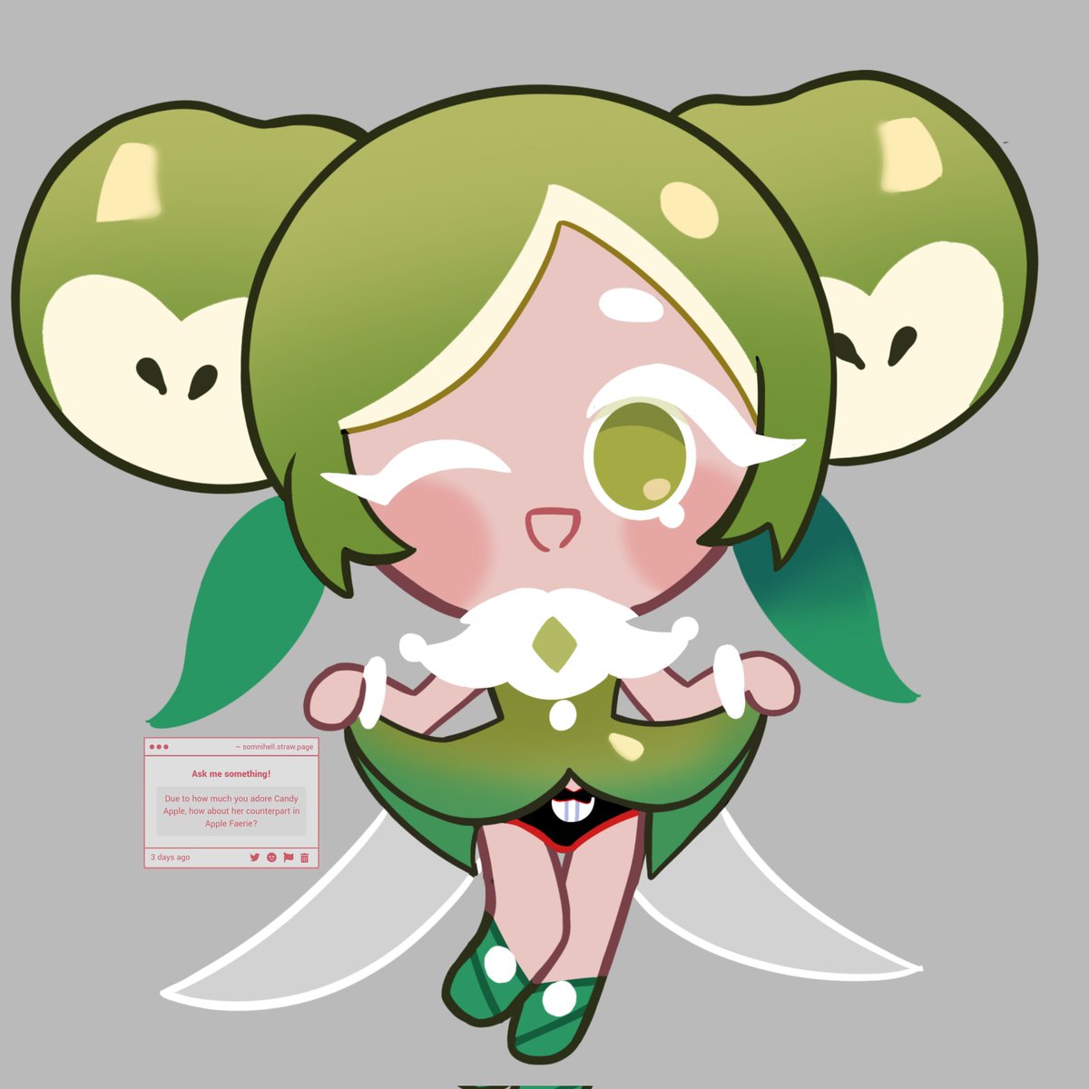 LeEpicSomni's tweet image. Apple Faerie Cookie