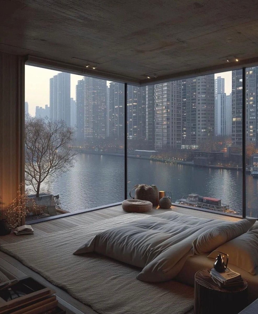 HOUSEPORN___'s tweet image. I would simply never leave this bed fr