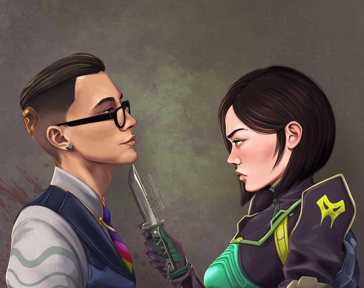 Had to dig this one out of the vault because y’know 😳

#chiper #valorant #ValorantArt 
#chamber #viper