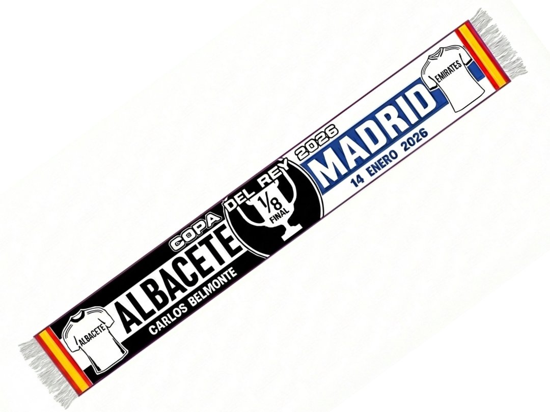 bufanaticstore's tweet photo. NO NOS DESPERTÉIS. POR FAVOR. 😭🤍🦇

¡¡LO HAN HECHO!! ¡¡EL ALBA ESTÁ EN CUARTOS!! El Gigante ha caído en el Belmonte.

Guardad la entrada. Guardad la bufanda como oro en paño. Abrazad al de al lado. Hoy no dormimos, Albacete.

#CopaDelRey #AlbaceteRealMadrid #QuesoMecanico https://t.co/SDqzCkqxBR