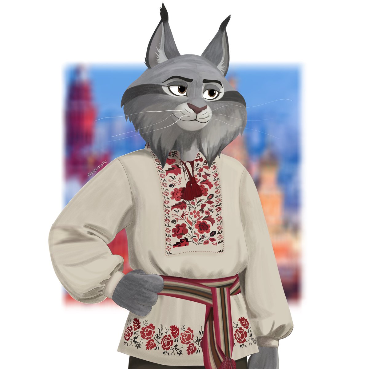 Cremtastic's tweet image. Russian Pawbert AU #pawbert #PawbertLynxley #fanart #au