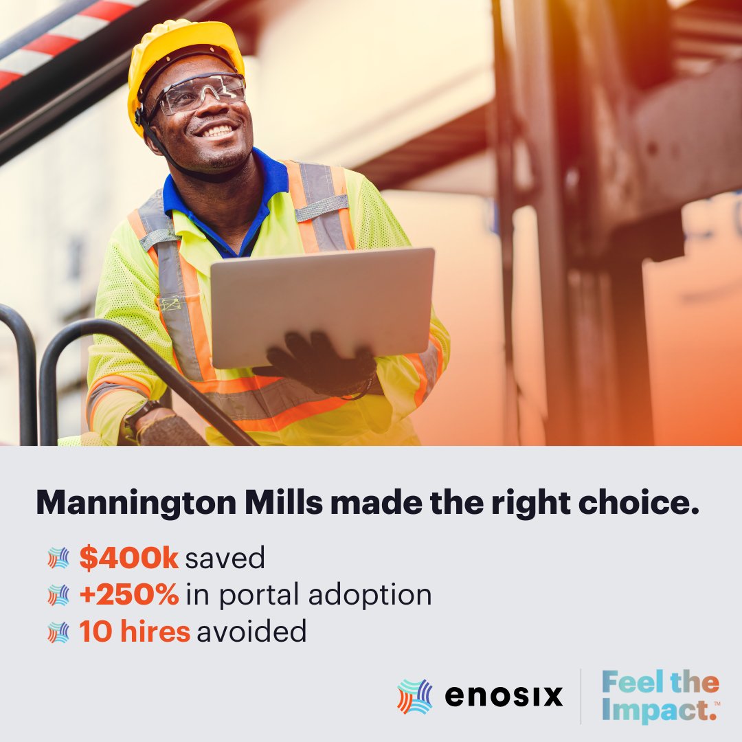 enosix's tweet photo. Take the smarter path: modernize ECC before S/4HANA. Mannington Mills saved $400K, boosted portal adoption 250%, and avoided 10 hires. When they migrate, their path is already 60% faster and cheaper. Get your 30-min ECC Value Snapshot 👉 https://t.co/Pu1nivRopt https://t.co/09jcuv1uIP