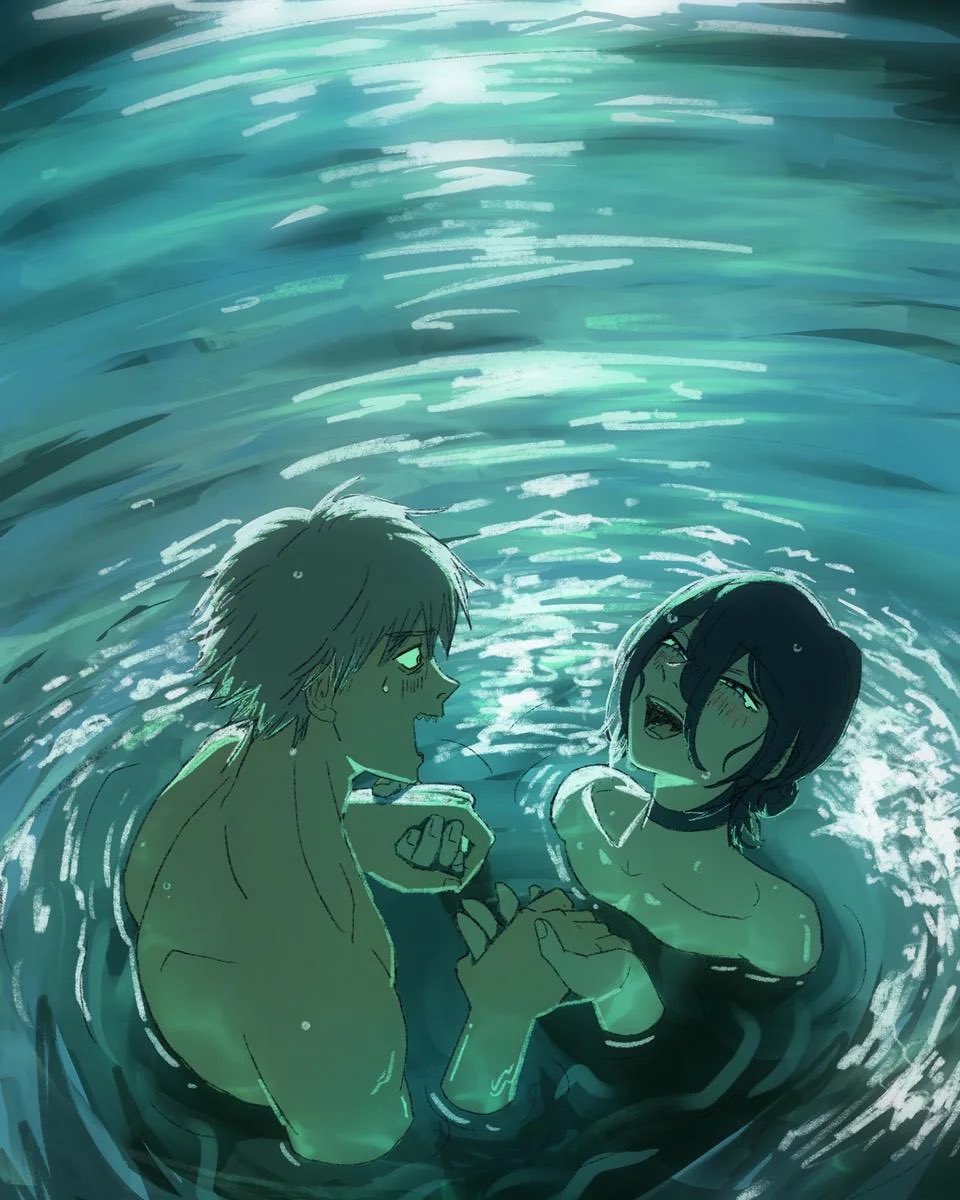 nikaboy___'s tweet image. #CSM226 

Where would Denji be without Reze…