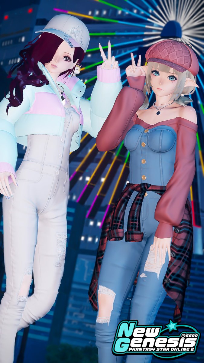 よしちゃと一緒にﾃﾞｰﾄしてきました　*ೄ‧͙·*ᰔᩚ
とっても楽しかったぁ(˶≻◡≺˶)✨

 #メンテの日じゃないけどssを貼る 
 #PSO2NGS_SS 
 #ma7ロゴ