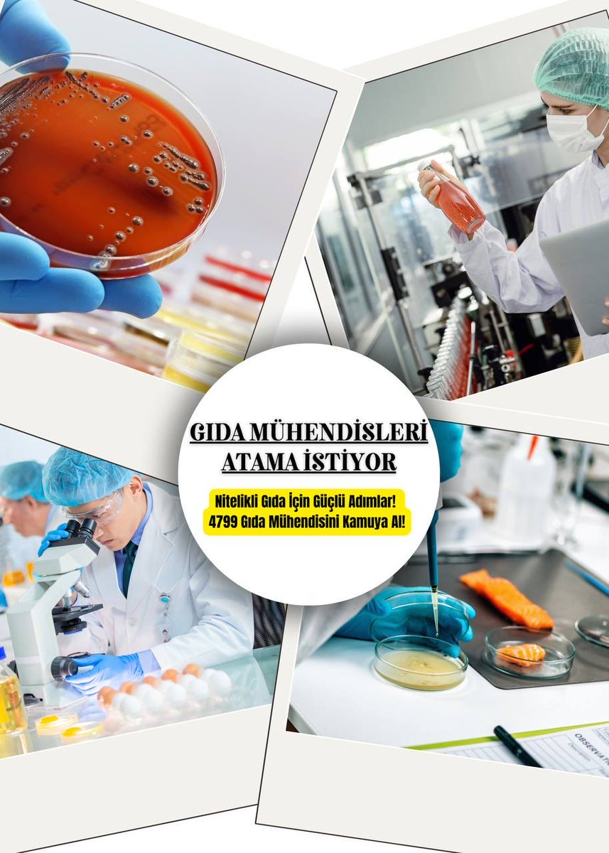 <a href="/ahmetesmer2121/">Ahmet ESMER</a> Devlette Gıda Mühendisleri sayısı az iken halkımız temiz ve güvenilir gıdaya nasıl ulaşacak?
Sadece 7 Gıda Mühendisi alımı yapıldı bu kadar zehirlenme varken
Biz 80 üstü puanlarımızı aldık bekliyoruz. 

Sesimiz duyun!!

<a href="/TCTarim/">T.C. Tarım ve Orman Bakanlığı</a> <a href="/GidaveKontrolGM/">Gıda ve Kontrol Genel Müdürlüğü</a> 

#GıdaMühendisleriAtamaBekliyor
