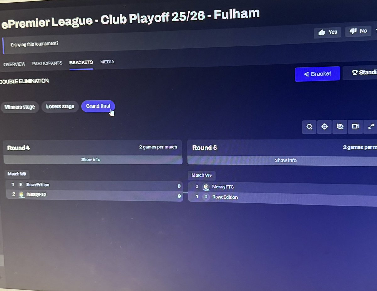 Qualified for eprem for <a href="/FulhamFC/">Fulham Football Club</a>! 90th min loss in first bo2 but clutched up the second one LETS GOOO!