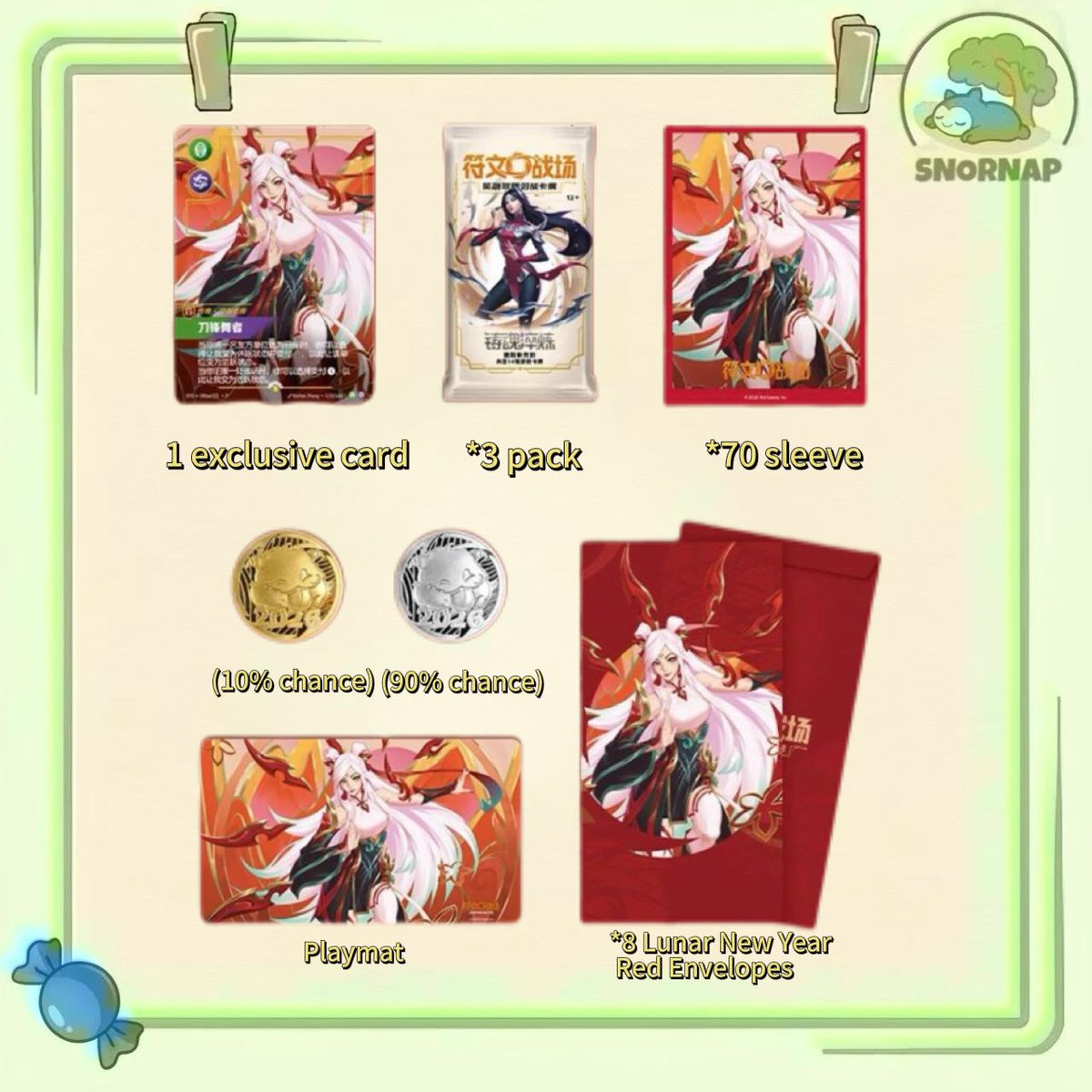 snornaplo's tweet image. 🧧CHINESE NEW YEAR GIVEAWAY 🧧
2026 Chinese Lunar New Year Gift Box 
-👀Followed me @snornaplo 
-♻️Retweet 
-❤️like
-🫡have a nice day

That is it! Thank you all so much for support 
Winner will pick up on 1/21
Product will sent out 2 weeks after release day