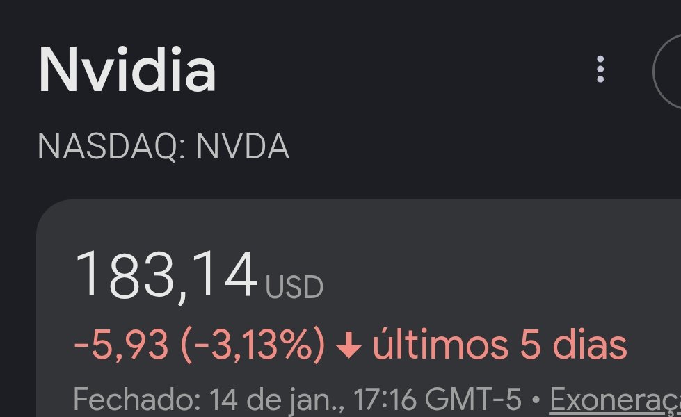 Xeque-mate brutal da China:

Trump havia bloqueado a venda da segunda linha mais poderosa de chips de IA para a China, achando que usaria isso como moeda de troca. 

Os chineses permaneceram em silêncio.

Ontem foi liberada a venda por Trump, com a liberação das vendas, a Nvidia
