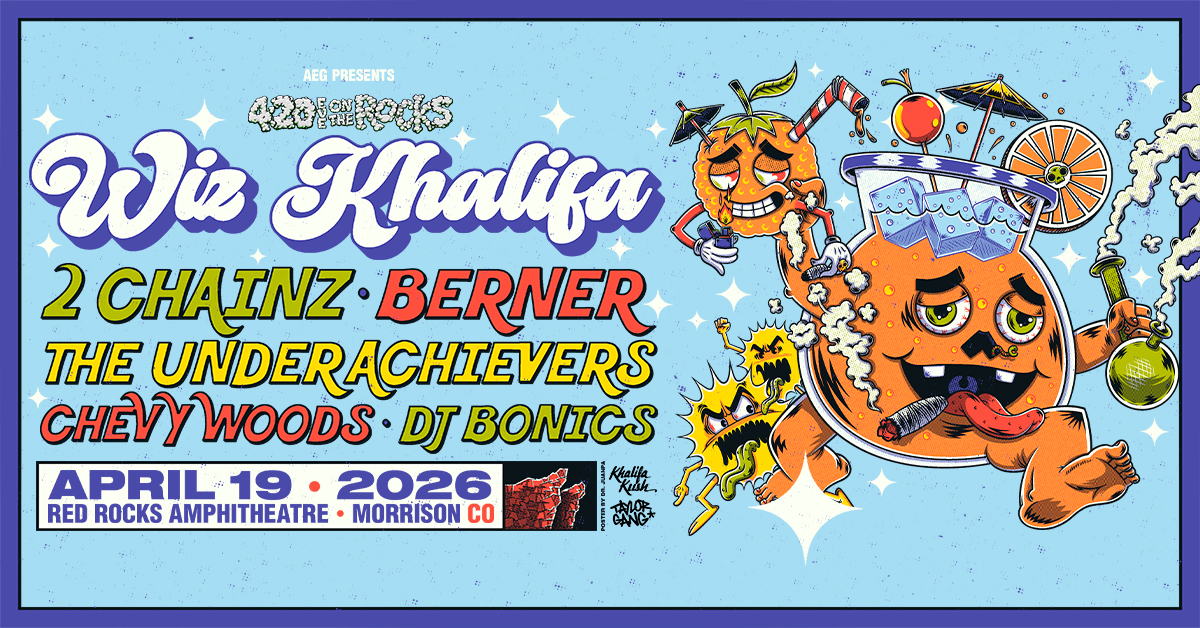 ICYMI: @wizkhalifa is back at #RedRocksCO on April 19, 2026, and