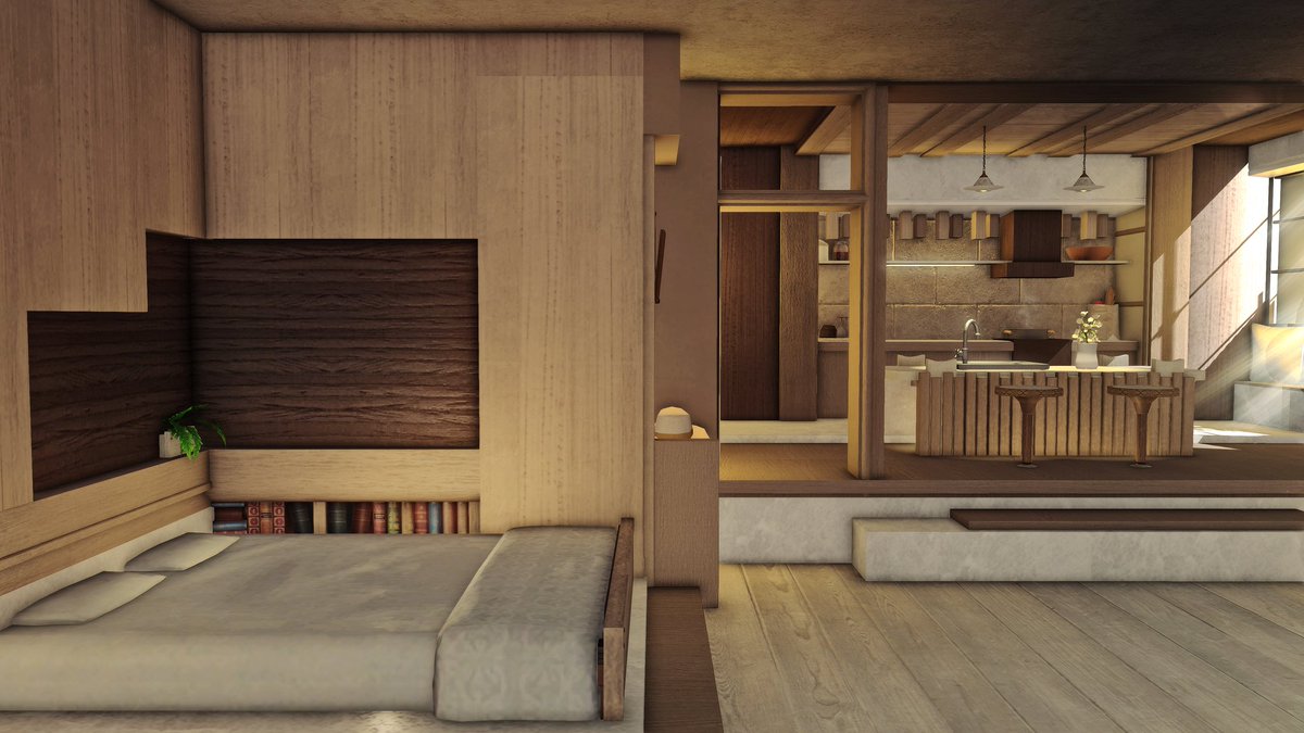 🌿☀️"Golden Grain"☀️🌿
An [S] commission for someone who wanted a mashup of a few of my older designs! 

#ff14housing #finalfantasyxiv #hgxiv #HousingEden #FF14ハウジング #ffxivhousing