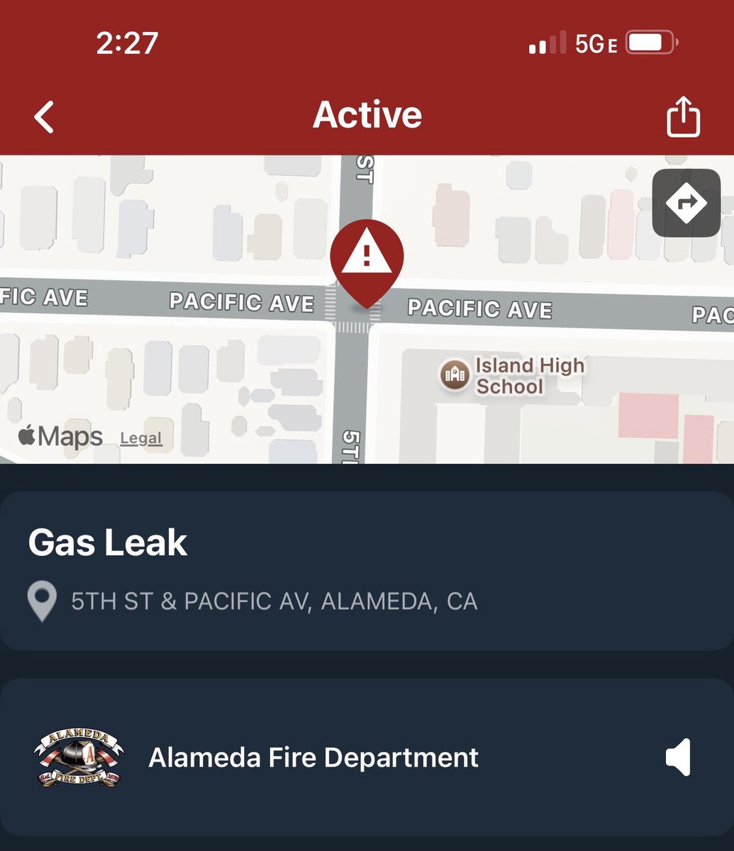 City of Alameda Fire Department tweet media