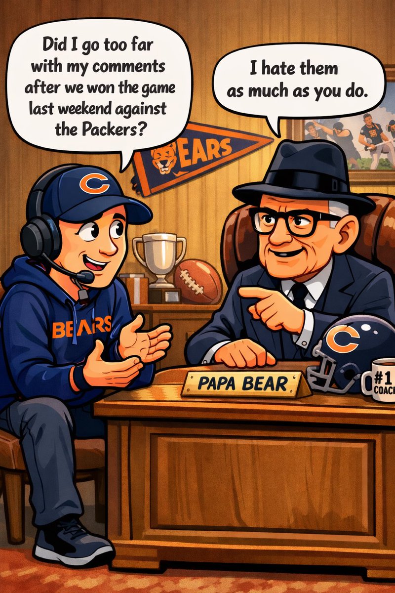 How do you think Papa Bear would have reacted after the win against the <a href="/packers/">Green Bay Packers</a>? <a href="/ChicagoBears/">Chicago Bears</a> <a href="/WaddleandSilvy/">Silvy</a>