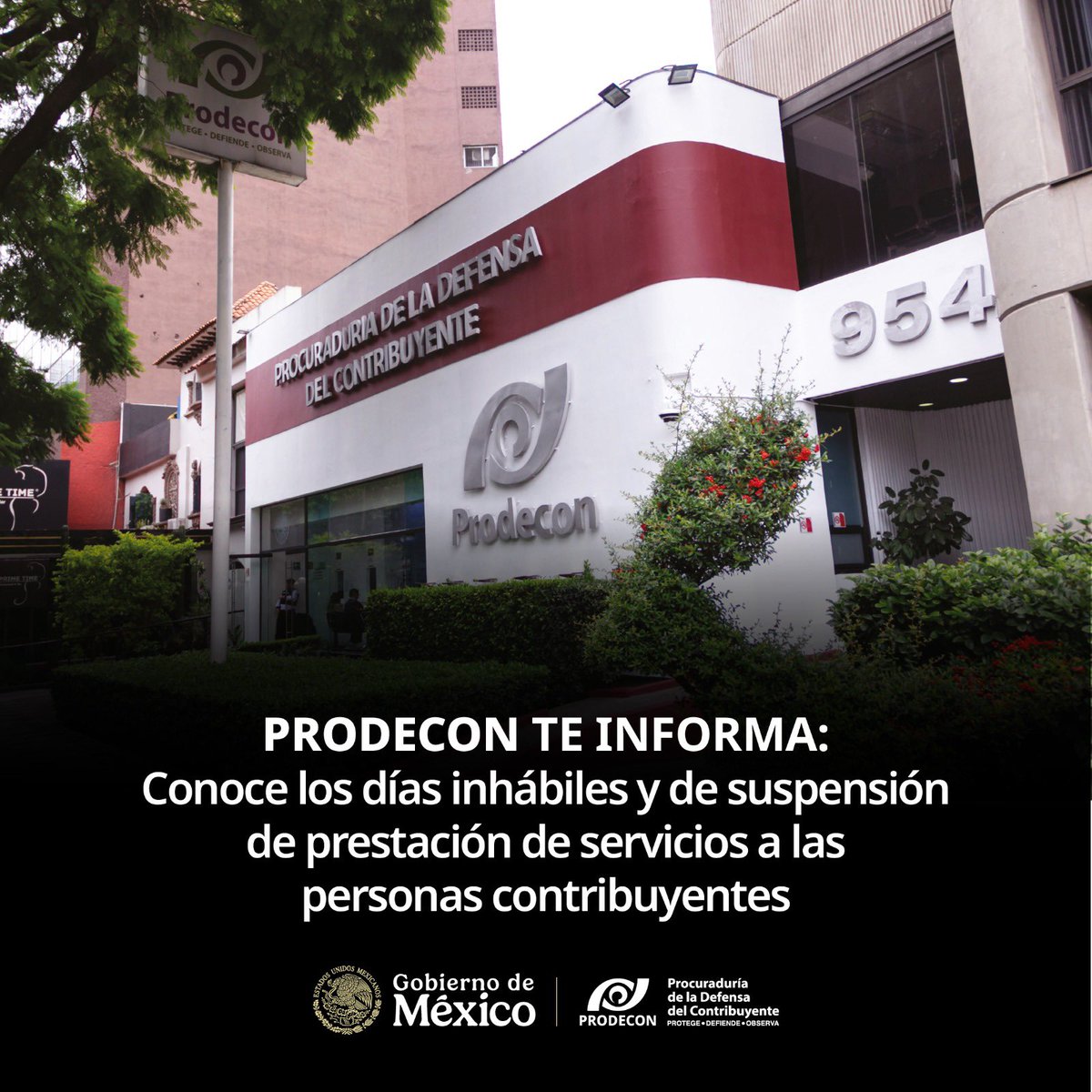 ⚠️ #AvisoImportante ⚠️

¡Anticipa tus trámites y toma en cuenta las fechas en que esta Procuraduría suspenderá la prestación de servicios durante 2026! 📆

👀 Todos los detalles en nuestro Acuerdo General  001/2026, descárgalo aquí 👉🏻 acortar.link/jMWrQ9
