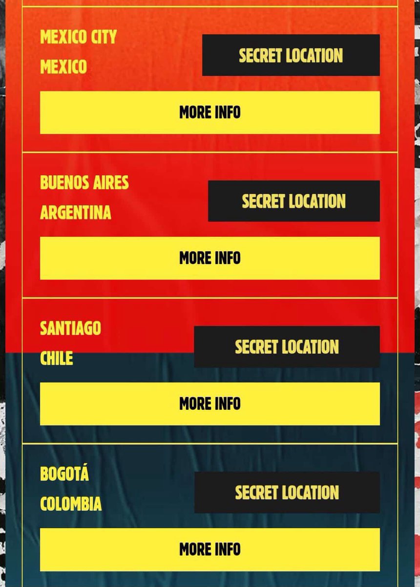 LTWorldUpdates's tweet image. 🚨| Aparentemente, México, Argentina, Chile y Colombia tendrán listening party.