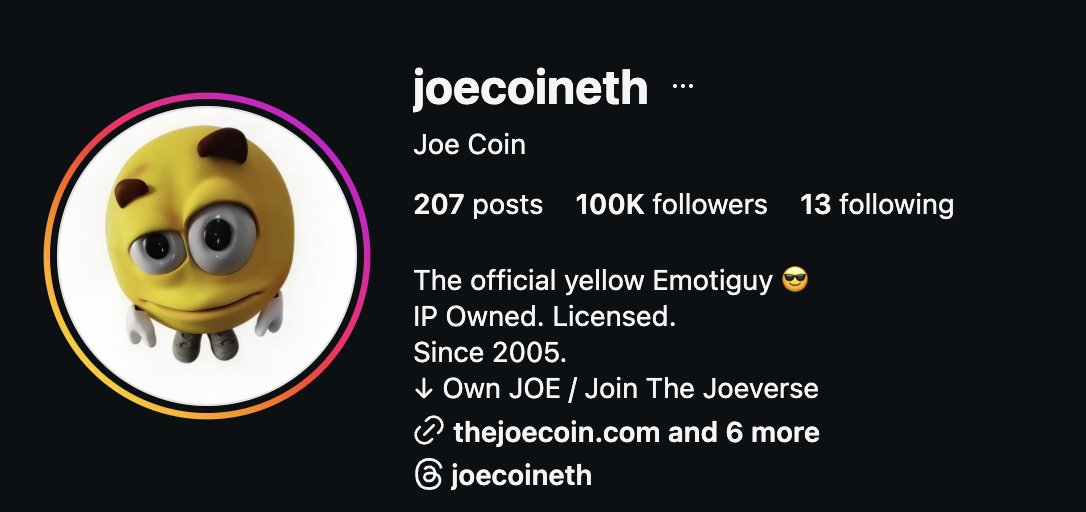 CryptoKvon's tweet image. WOW!! CONGRATS ON 100K! 😎 @JOECOIN_