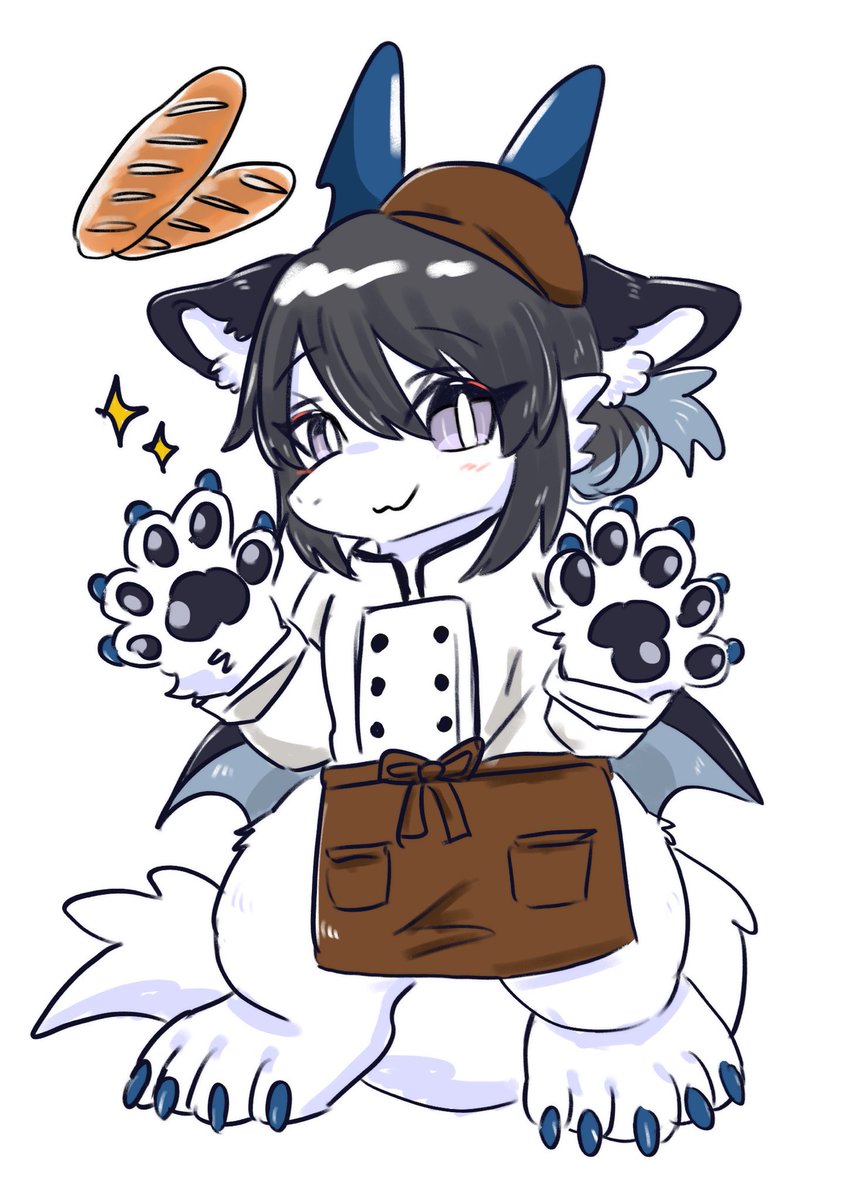 Ratadora_potato's tweet image. おはようニンゲン！
らたドラはパン作りが得意だよ🥖
今日も一日頑張ろうね🐉🐾