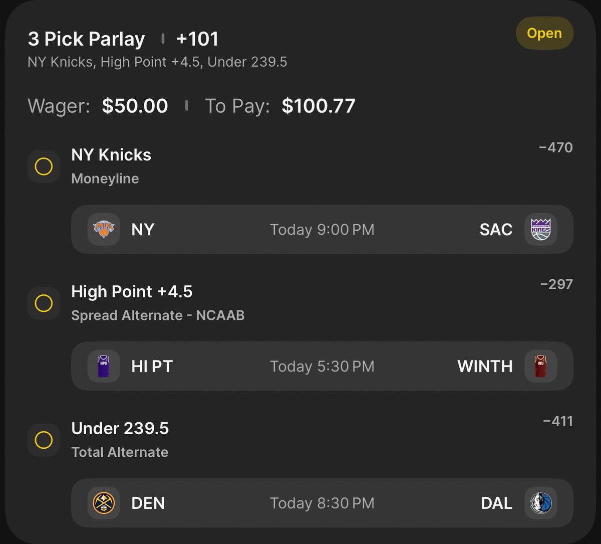 $25-$800 in 5 Days Ladder Challenge Day 2🪜

Good luck to all who tail!! Let’s get to day 3!! 🍀