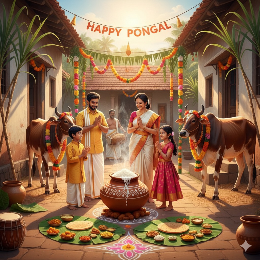 அனைவர்க்கும் இனிய பொங்கல் வாழ்த்துக்கள்!
Happy Pongal 2026 #happypongal #pongal2026