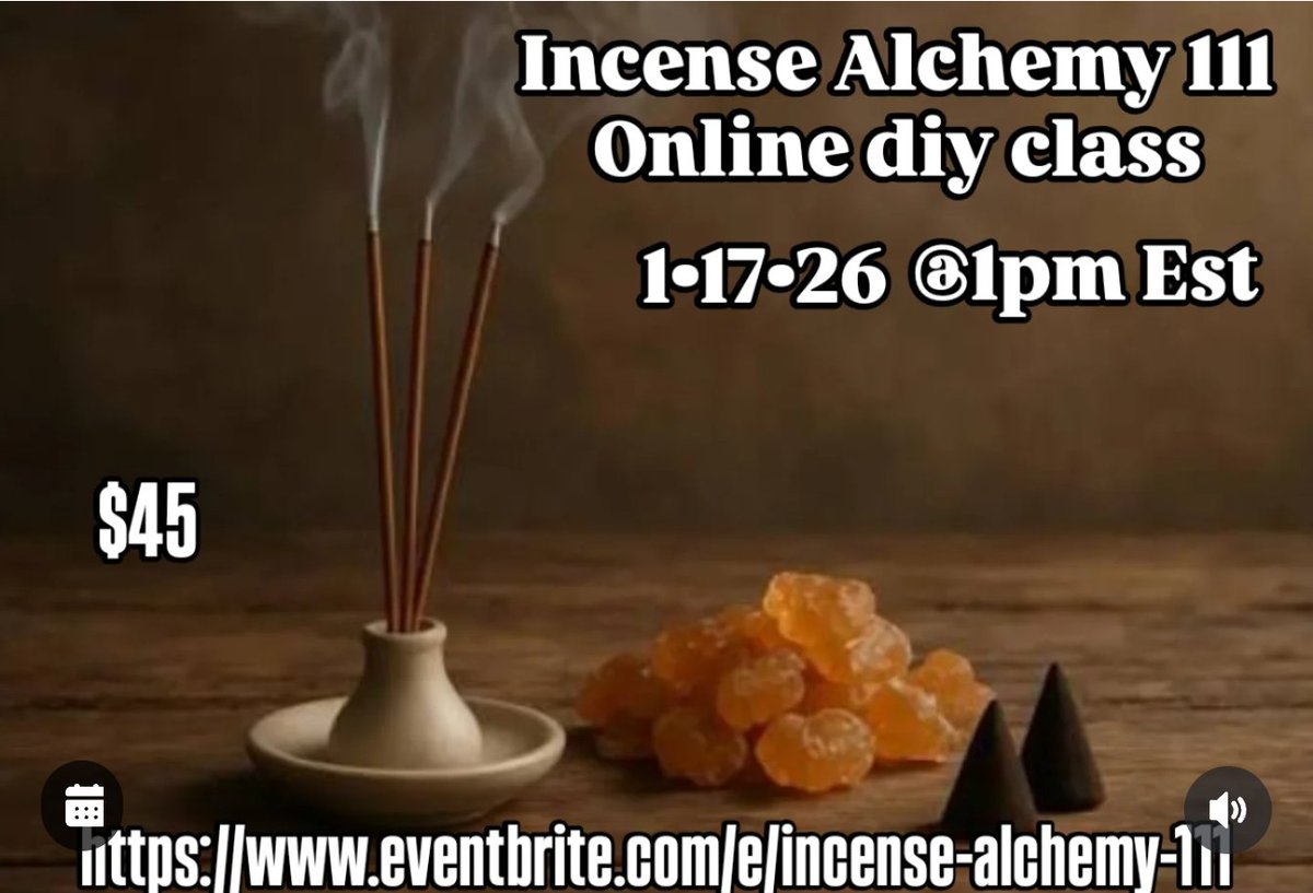 BNspiredLC's tweet image. Now you can learn how to make your own Incense ONLINE DIY CLASS 
Saturday JAN 17th @ 1pm est on ZOOM.

Come learn a new a hobby and MONEY MAKER💲💲💲💲

CLICK THE LINK FOR MORE DETAILS.

See ya there 
P.S. EARLY BIRD SPECIAL GOING NOW!
🤸🏽‍♀️🤸🏽‍♀️🤸🏽‍♀️

eventbrite.com/e/incense-alch…