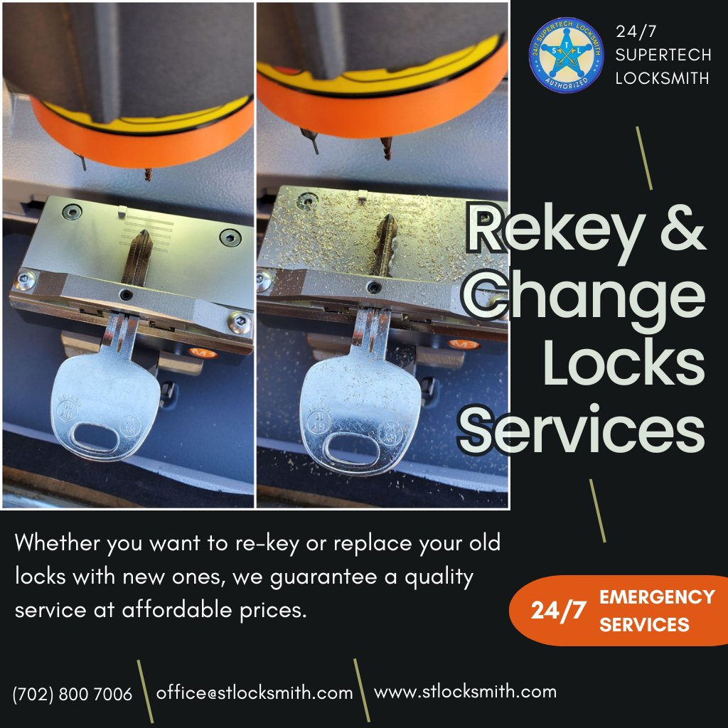 247ST_Locksmith's tweet image. "Sometimes security starts with a simple change 🔑 Rekeying or replacing your locks can make all the difference. #24/7SuperTechLocksmith #LockRekey #LockReplacement #SafetyFirst