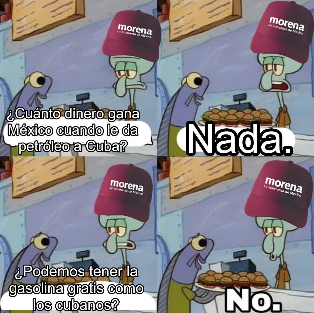 La 4T es el mejor gobierno que ha tenido… Cuba. 🫠🫠🫠