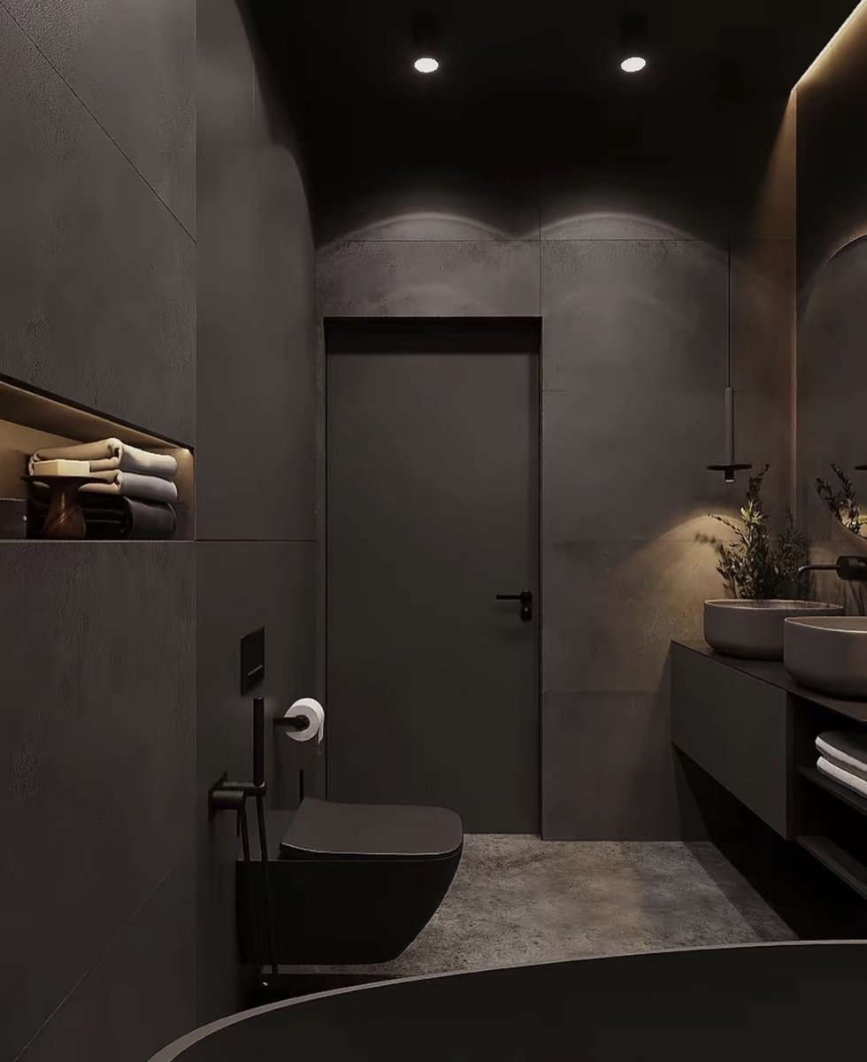 Dark luxury bathroom 🖤