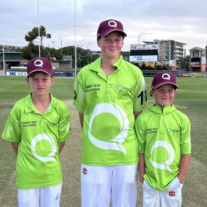 QualityWool's tweet image. WE'VE had the Chappells, the Waughs, the Marshes - famous Aussie cricket families - now we've got the Bodingtons!

Nash Bodington, 13
Tate Bodington, 9
Kade Bodington, 7

All representing Tumby Bay in the Quality Wool Cup at Port Lincoln and creating memories. How good ♥️