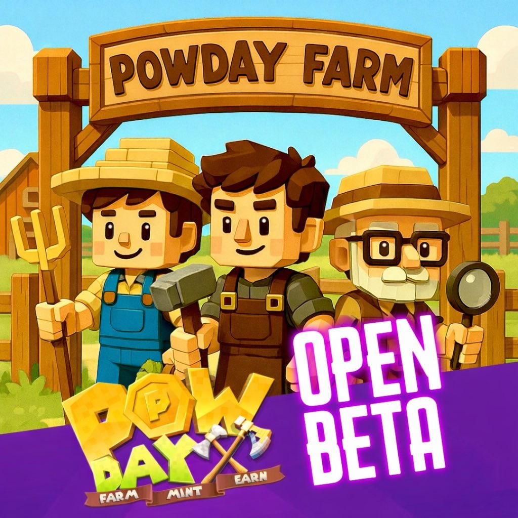 🚀Powday Farm Open Beta is Coming

Enter Powday Farm and experience a strategic play-to-earn world built around class mastery, mining, crafting, and PvE. The Open Beta is your chance to jump in early, test your skills and compete with other players. <a href="/PowdayOfficial/">Powday Farm - “Play Hard. Earn Smart.”</a> <a href="/sung_sensei/">Sung Sensei NFT</a>