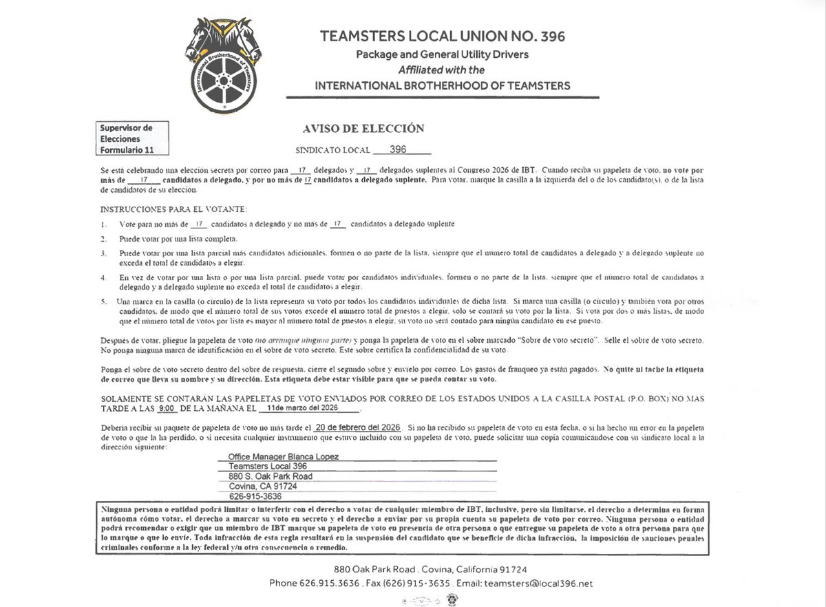 Teamsters Local 396 tweet media