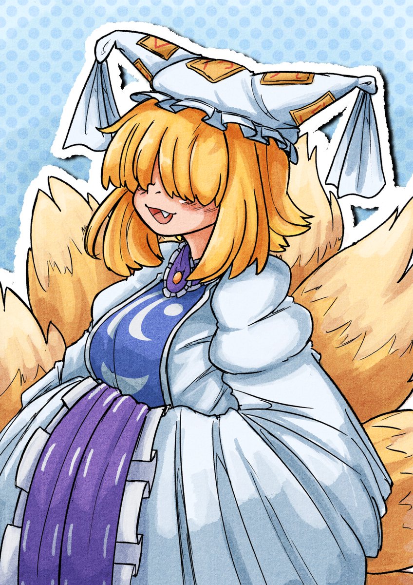 ran is fun to draw :p
#東方Project