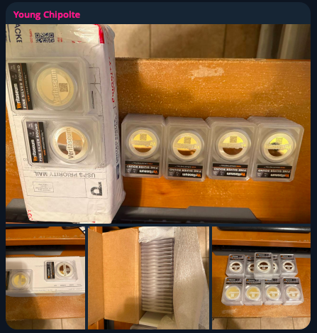 dao_veri's tweet image. BREAKING: Man Digs Up Rare Cache of Silver in Parents Basement! 

"I have finally came back to my parents basement and had time to open my box of SmartMetal I ordered half a year ago" ~ Young Chipotle

Thank you for your support!