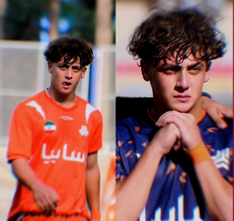 RaziehShin's tweet photo. 6⃣
#RebinMoradi, a 17-year-old student and youth football player for Saipa FC in Tehran’s premier youth league, was shot and killed by Islamic Republic security forces during protests in Tehran on January 8.

Originally from Salas-e Babajani and living in #Tehran, he was considered a rising football talent. Sources report he was shot from behind with live ammunition, the bullet passing through his chest. Authorities pressured his family to give a false media statement before releasing his body.
Iran will carry his name forward.
#IranMassacre