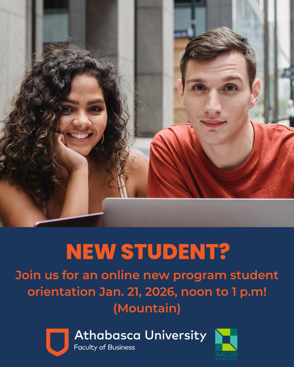 Congratulations! 🎉 You're a new AU student and we want to see you succeed! Meet us online for help with everything from navigating MyAU to planning your course schedule bit.ly/45e5Zc2
#Athabascauniversity