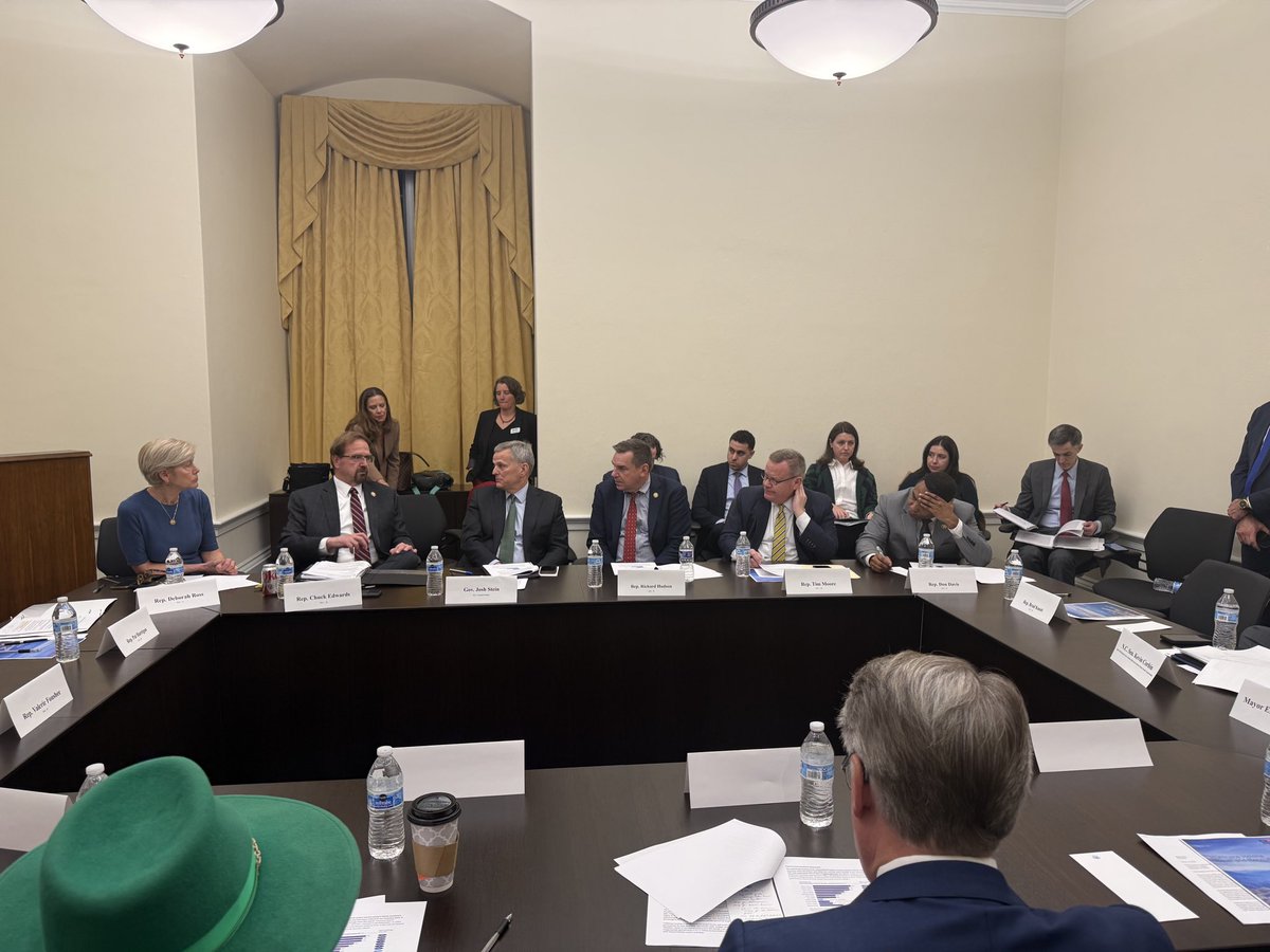 I am grateful to Sens. Budd and Tillis, members of North Carolina’s Congressional delegation, and acting FEMA Administrator Evans for meeting with Sen. Corbin, Mayor Manheimer, and me today in Washington, D.C. and for their work to help western NC rebuild.    I look forward to
