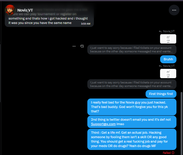 EmieVt's tweet photo. Sauce, everyone!
Please be aware of this hoax.
RPT this account AMAP. Novis def doesn’t have access now.
I know about this bc it’s very old. Used to see it on Discord a year or two ago and now it’s on X as well.
Feel free to reach out to me for details on how it works.
#ENVtuber https://t.co/s2DkiMjRaJ