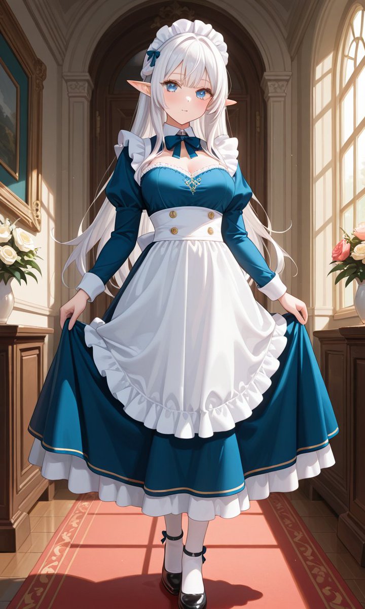 Adelia is an elf in a nice kingdom but this kingdom sees elves as servants. Adelia is the personal maid to the crown prince. She came to your room making sure she gets your outfit ready for the day*
Your Highness, it's time to wake up for the day
#openrp