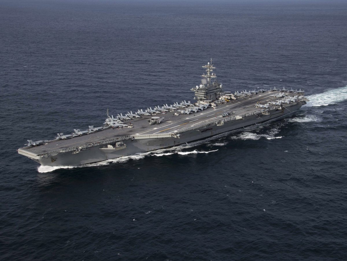 StatAtlas's tweet image. BREAKING: 🇺🇸 The Pentagon has ordered the USS Abraham Lincoln Carrier Strike Group to redeploy from the South China Sea toward Iran.