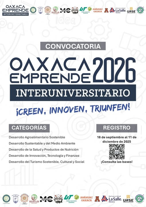 Tuxtepec's tweet photo. ¡Orgullo de la Cuenca! 🍍 El Tec de #Tuxtepec se suma al comité de #OaxacaEmprende2026. 🚀 El talento joven de nuestra ciudad ahora tiene el respaldo para convertir ideas en negocios reales. De enero a marzo sigue la formación para la gran final de abril. 💡📈

#Tuxtepec #Oaxaca https://t.co/tKKuGGy2NY