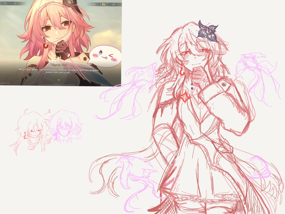 TemsterssVA's tweet photo. Evernhight doodle ♪

#evernight #art #doodle #hsr #honkaistarrail #sketch https://t.co/1EYtzPxnfP