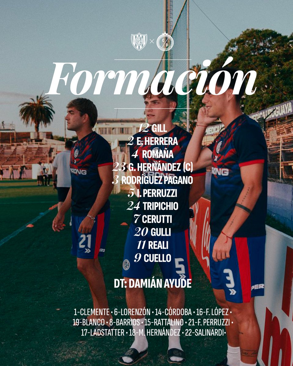 ☑️ Así forma #SanLorenzo 🆚 Cúcuta (Colombia)

💪 ¡Vamos, Ciclón!

🏆 Serie Río de la Plata
⏰ 21 horas
🏟️ Estadio Luis Franzini (Montevideo)
📺 ESPN Premium / Disney+