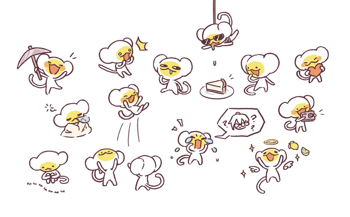 huakyuu's tweet image. week 2 of drawing a debonheir a day ! 🐒🍳