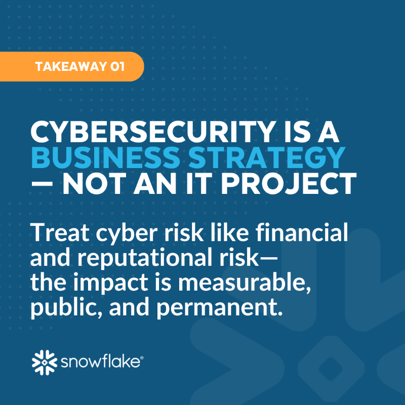 Snowflake's tweet photo. Resilience is an ecosystem, not a solo mission. 🤝 Tool sprawl is the silent tax on your security outcomes—it’s time to simplify, integrate, and automate.

See the 4 key takeaways for CISOs from the latest @WEF white paper.