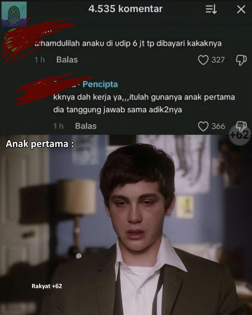 tanyakanrl's tweet photo. 💚 anak pertama kalau ngeluh ke siapa? kn biasanya yg gue tau sulung gak pernah ngeluh ke keluarga, tapi keluarga selalu tumpahin itu ke anak pertama semua, "kamuu kan udah kerja, gantian dong tanggung adik adikmu", h3h3 https://t.co/qrWna8QQpn