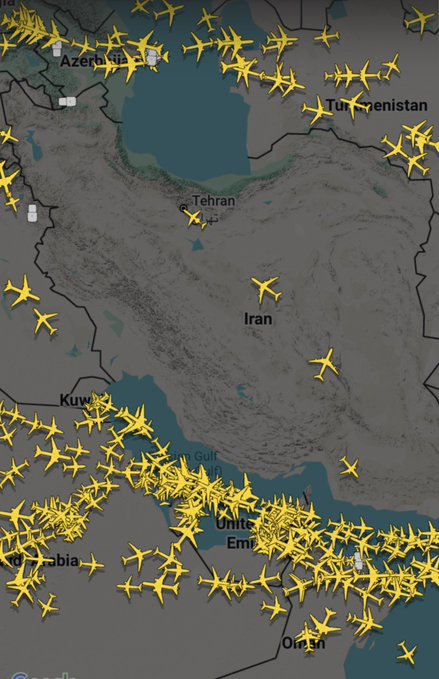 StatAtlas's tweet image. BREAKING: 🇮🇷 Iran has shut its airspace to nearly all flights, allowing only approved arrivals and departures with prior permission.