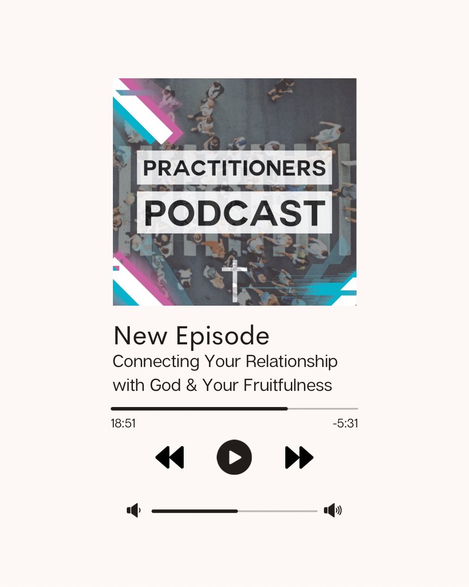 This week, Tony and Justin talk about why your relationship with God is the foundation of all fruitfulness. In just 20 mins, they unpack how transformation always comes before transmission — and why becoming like Jesus is the pathway to lasting impact:
practitioners.podbean.com/e/connecting-y…