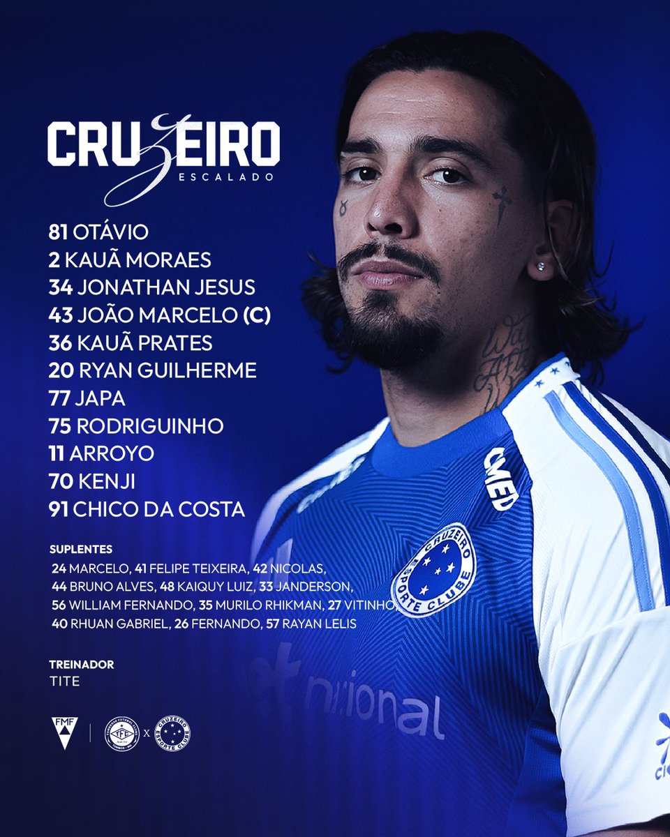 Cruzeiro's tweet image. 🦊📝 O Cabuloso está escalado para enfrentar o Tombense, pela segunda do Campeonato Mineiro! VAMOS, CRUZEIRO!!

🔷 #TOMxCRU #GrandeCampeão